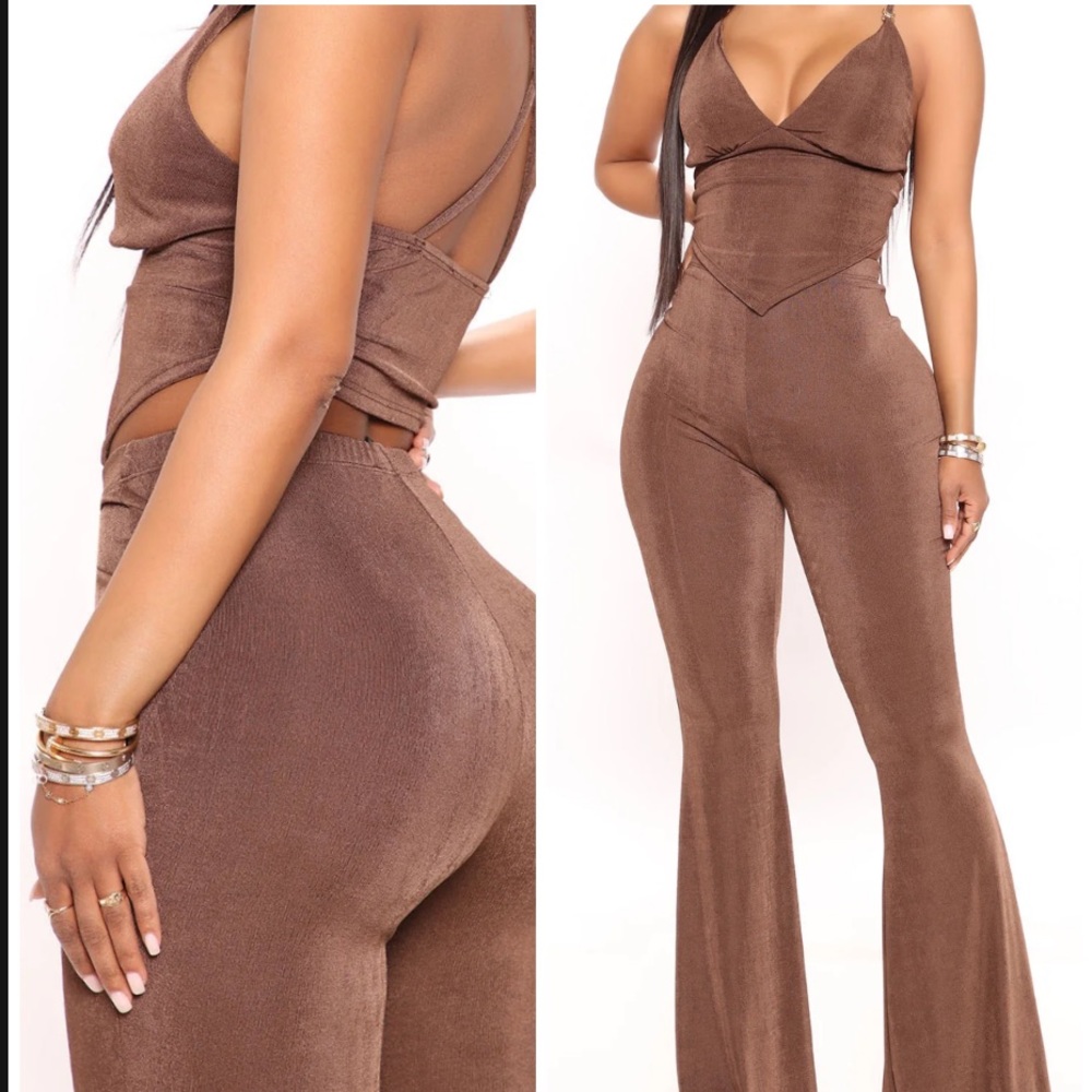 ❤️Hayden Slinky Pant Set - Brown